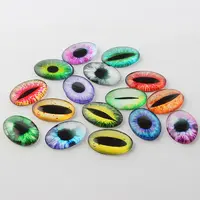 Dragon Eye Theme Ornaments Glass Oval Flatback Cabochons