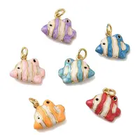Brass Enamel Pendants