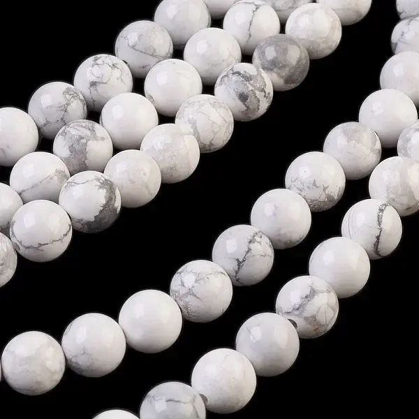 Natural Howlite Beads Strands