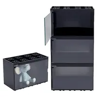 Rectangle Stackable Plastic Minifigures Display Case