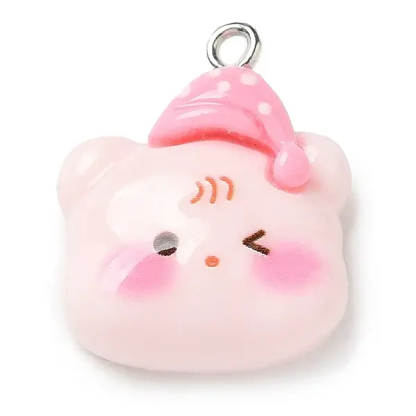 Sleepy Theme Opaque Resin Pendants