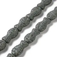 Fish Dyed Natural Lava Rock Beads Strands