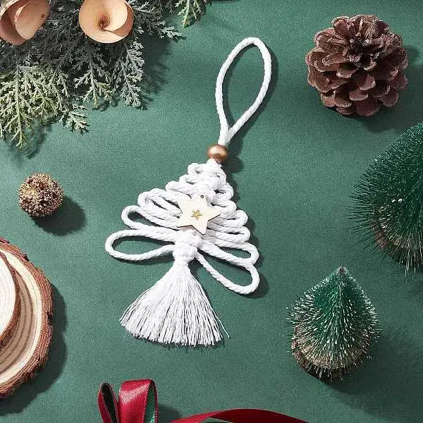 Cotton Christmas Trees Pendant Decoration