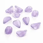 Transparent Spray Painted Glass Pendants