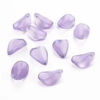 Transparent Spray Painted Glass Pendants