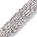 Electroplate Opaque Glass Beads Strands