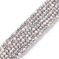 Electroplate Opaque Glass Beads Strands