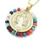 Brass with ABS Beads Pendant Necklaces