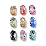 Spray Painted Transparent Acrylic European Beads