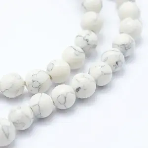 Synthetic Howlite Bead Strand