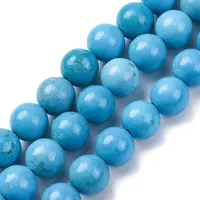 Dyed Natural Magnesite Beads Strands