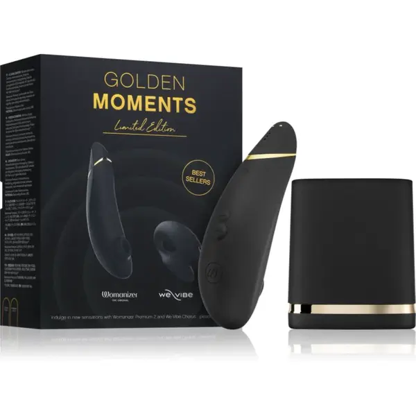 Womanizer Golden Moments Collection Womanizer Premium + We-Vibe Chorus sada erotických pomôcok 2 ks