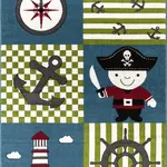 Dětský kusový koberec pirát 450 multi - 120x170 cm