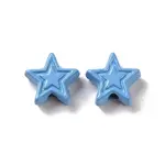 Spray Painted Alloy Beads