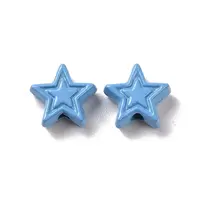 Spray Painted Alloy Beads