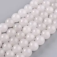 Natural White Jade Beads