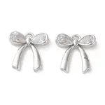 Brass Micro Pave Clear Cubic Zirconia Charms