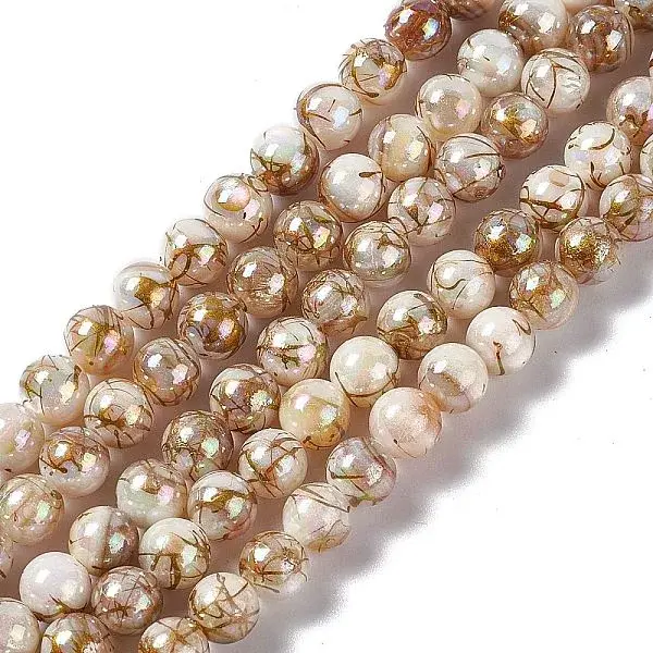 Drawbench Style Natural Freshwater Shell Beads Strands
