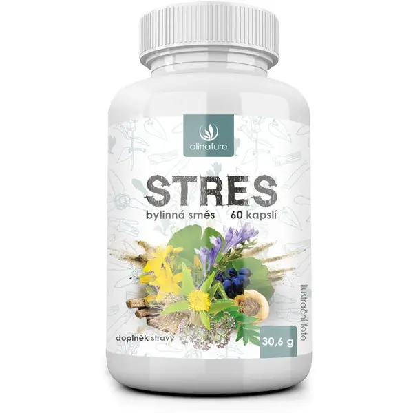Allnature Stres kapsle pro duševní pohodu 60 cps