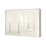 Sedmidveřová skříň tiana-béžová - p72b/pn s osvětlením