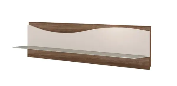 Závěsná police kaia - ořech/béžová