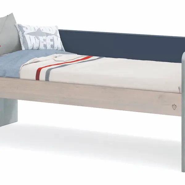 Postel i 90x200 lincoln modular - dub, dub modrá