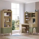 Velký studijní kout habitat - dub/zelená