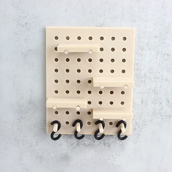 Plastic Wall Mounted Pegboard Miniature Ornaments