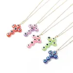 Evil Eye Resin Pendant Necklaces for Women