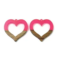 Resin and Walnut Pendants