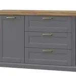 Kombinovaná komoda artis-šedá/ořech pacific