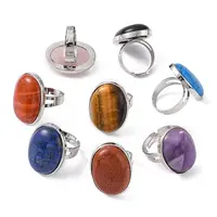 Great Valentines Gifts Natural & Synthetic Mixed Stone Rings