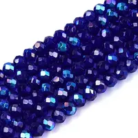 Electroplate Glass Beads Strands