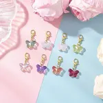 Transparent Glass Butterfly Pendant Decorations