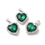 Brass Micro Pave Cubic Zirconia Pendants