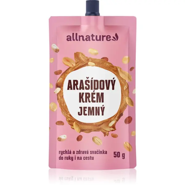 Allnature Arašídový krém jemný 100% ořechový krém 50 g
