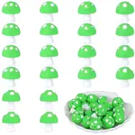 20Pcs Mushroom Silicone Focal Beads