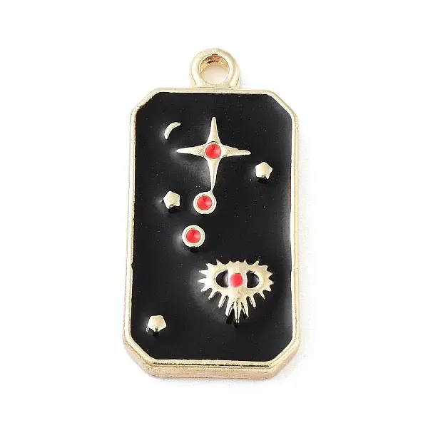 Tarot Alloy Enamel Pendants