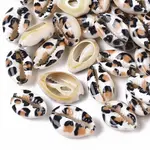 Printed Natural Cowrie Shell Beads