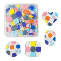 24Pcs 4 Style Transparent Clear Acrylic Pendants