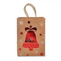 Christmas Theme Hot Stamping Rectangle Paper Bags