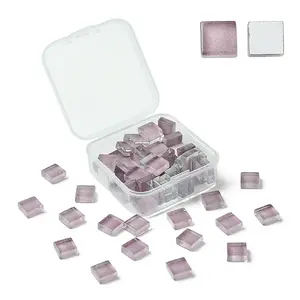 60Pcs Transparent Glass Cabochons