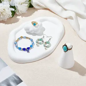 3Pcs 3 Style Gesso Jewelry Plate