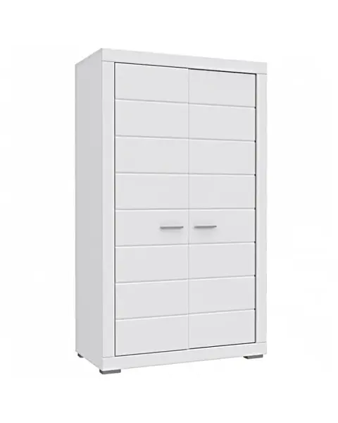 Šatní skříň snow - bílý odstín