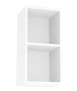 Závěsná skříňka rea rebecca 9 s dvířky/bez dvířek - bílá