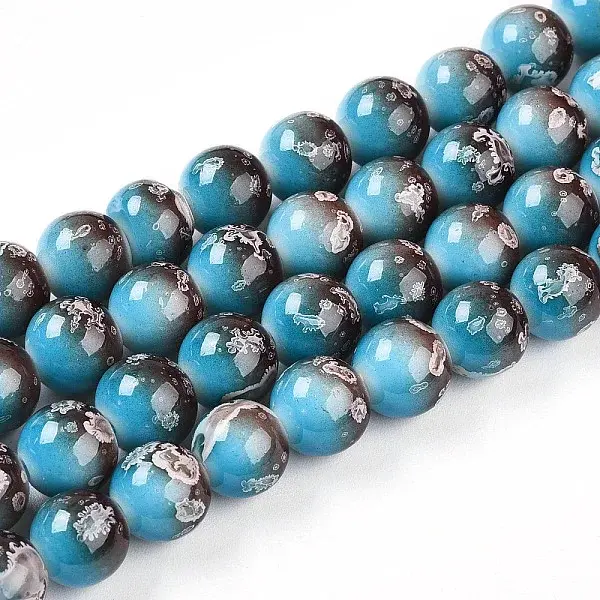 Baking Painted Glass Beads Strands