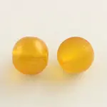 Spray Painted Glass Round Bead Strands