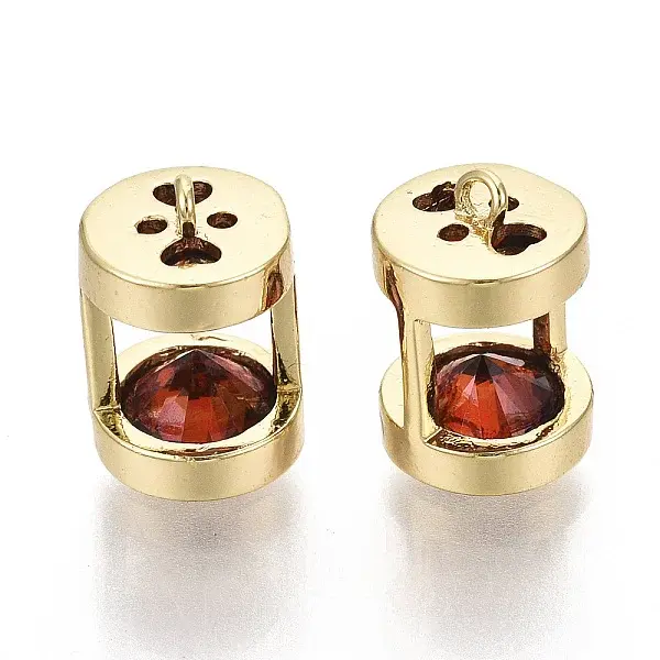 Brass Cubic Zirconia Charms