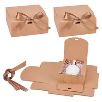 Square Kraft Paper Jewelry Gift Boxes