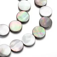 Natural Black Lip Shell Bead Strands